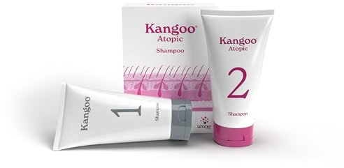 Kangoo Atopic Champú para Perros y Gatos con Piel Sensible y Atópica (2 tubos de 150 ml)