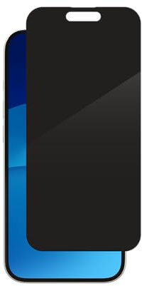 ZAGG InvisibleShield Elite Blickschutzfolie für Apple iPhone 15, kratzfest, wischfest, stoßfest, verstärkte Kanten, einfache Anbringung