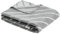 bugatti Decke 150x200 cm - Baumwollmix, Made in Germany, warm & waschbar, Kuscheldecke grau dunkelgrau sportlich