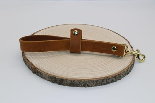Equimour Schleppleinen-Halter – konfigurierbar aus Fettleder | Handgefertigt in Deutschland | Praktischer Leinenhalter für Spaziergänge | Robustes Hundezubehör & Geschenk für Hundefreunde