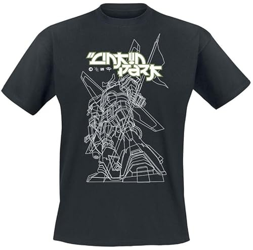 Linkin Park Reanimation Mega Bot Homme T-Shirt Manches Courtes Noir