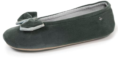 Isotoner Zapatillas zapatillas bailarinas mujer plantilla suave y cómoda 40