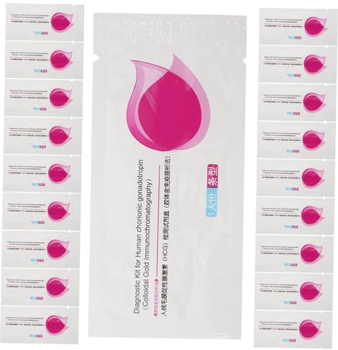 COLLBATH Test di Gravidanza Rapido e Sicuro Strisce in Plastico 20 Pezzi per Donne Risultato Precoce a Casa