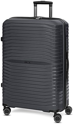 Stratic Check-in Koffer für Damen und Herren | großer XL Trolley 50 x 29 x 76 cm aus hochwertigem, leichtem Polypropylen Material | Doppelrolle & Teleskopgriff| Shine Serie