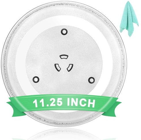 11.25 Universal Microwave Plate Replacement Glass Turntable| Fits LG, GE, Panasonic, Frigidaire, Farberware & More