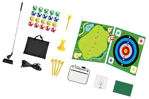 Pocoiau Golf Krocket Spielset für Kinder, Hand Auge Koordination, Outdoor Spaß, Formen, Golfspiel für Kinder, Krocket Set für die Entwicklung von Fähigkeiten Freien, pädagogisches Krocket Set für die