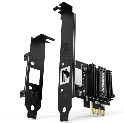 Tarjeta De Red PCIe 10G, Tarjeta Ethernet YuanLey 10G Base-T con Controlador Realtek RTL8127AT, Adaptador Ethernet PCIe A RJ45 10Gb Nic Compatible con PCI Express X1, X4, X8, X16, Soporta WOL