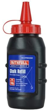 Faithfull Polvo de tiza roja 113g