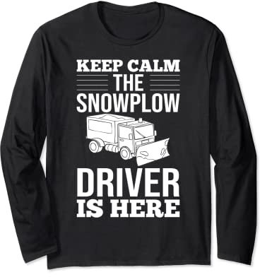 Snow Plow Tractor Machine Truck Shovel Driver Snowplough Long Sleeve T-Shirt