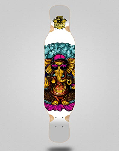 South Force Skateboard Longboard Deck 46x10 Rev White