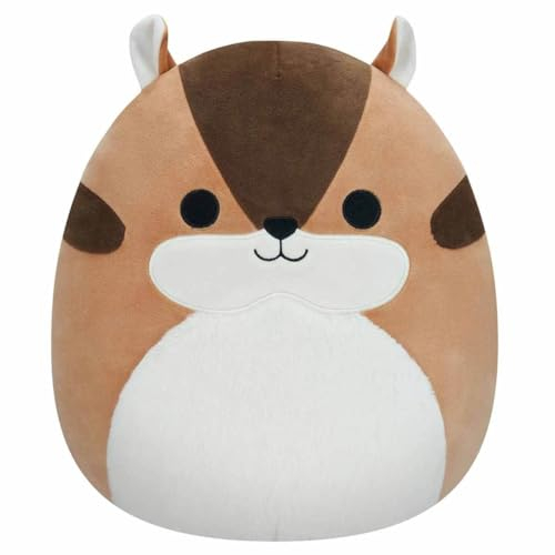 Squishmallows SQCR04134 - Melzie das Streifenhörnchen 30 cm, offizielles Kelly Toys Plüsch, superweiches Kuscheltier