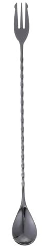 Cabilock Cuchara de Mezcla Cuchara de Bar de Acero Inoxidable Cuchara Metalica Bebidas Barra de agitación de cócteles Cuchara para barware Mango Largo Palo de Swizzle Reutilizable