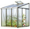 GFP Gewächshaus Anlehngewächshaus Ella 33 - Aluminium - 199x194 cm - 16 mm Polycarbonat-Platten