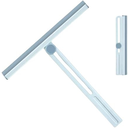 Raclette De Fenêtre,Raclette De Nettoyage Multifonctionnelle, Raclette De Douche Pliante pour Porte en Verre De Douche, Outil De Nettoyage De Salle De Bains, Mur De Carreaux De Nettoyage