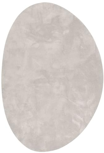 vidaXL Bereichsteppiche HUARTE Sand 140 x 200 cm Polyester, Moderner Teppich für Wohnzimmer, rutschfest, faltbar, weiche Matte, langlebig, farbecht, vielseitig einsetzbar