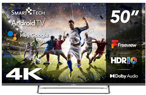 Smart Tech TV QLED 4K UHD 50' (126 cm) 50QA20VAUK Smart TV Android - 4xHDMI - 2xUSB - Dolby Audio