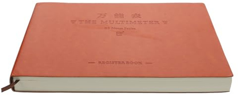FIXOSHEE Quaderno Contabilità in Finta Marrone Pagine Orizzontali Libro Registro Entrate Uscite Compatto per Scuola e Ufficio Resistente e Portatile