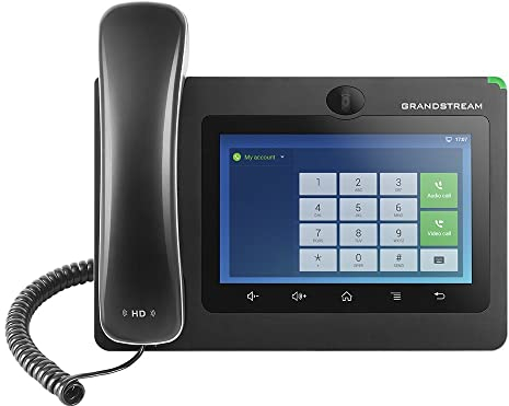 Grandstream GXV3370 IP-Videotelefon, Touch Display 17,78 cm (7 Zoll), Android 7.0 Schwarz