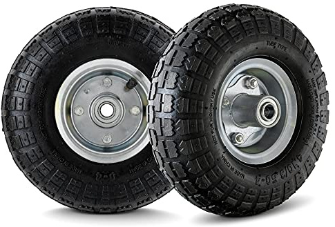 Stagecaptain CBR-200 Rad für Carryboy Sackkarre 2X Set - Reifen mit 26 cm Durchmesser - Luftreifen mit Autoventil - Max. Belastbarkeit: 136 kg - Geeignet für Sackkarren, Bollerwagen, Kajakwagen