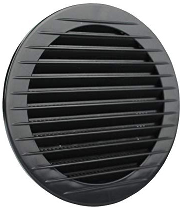 VONLIS Lüftungsgitter anthrazit Insekten Entlüftung rund Gitter Abluft Hinterlüftung Ø 120 mm