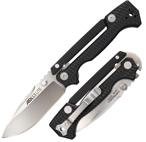 Cold Steel AD-15 Lite AUS10A Stahl Ultrascharfe Klinge 12,7 cm Griv-Ex Griff Taktisches Klappmesser, Box