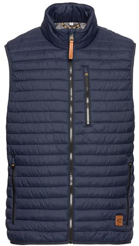 camel active Herren Steppweste aus recyceltem Polyamid Dunkelblau, menswear-56