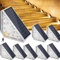 Czemo Lot de 8 lampes solaires d'extérieur avec détecteur de mouvement - 1200 mAh - 3000 K - Blanc chaud IP67 - Étanche - Éclairage d'escalier - Pour jardin, marches, allée, patio, pelouse