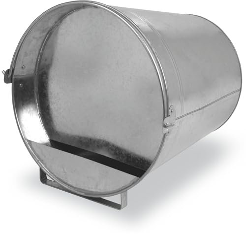 Agrarzone Geflügel Tränkeeimer Metall verzinkt 12 Liter - robuste Hühnertränke - rostfrei & leicht zu befüllen - Geflügeltränke für Hühner, Enten & Gänse