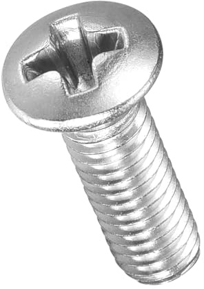 METALLIXITY Oval Head Machine Screws M3-0.5x10 304 Stainless Steel 100Pcs