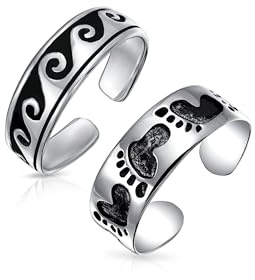 Personlig nautisk aloha tropisk semester Hawaiianska vågor delfin havsliv snäckskal fiskben krabba midi tåring för kvinnor polerad .925 silver sterling justerbar justerbar, Metall, Ingen ädelsten