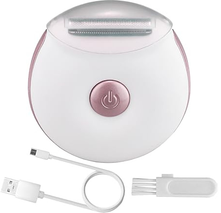 Mppchhn Afeitadora Eléctrica de Bikini para Mujeres | Depiladora Corporal Recargable USB y Recortadora - Herramienta de Cuidado Personal Sin Cable para Piel Sensible Seca o Mojada Piernas Brazos