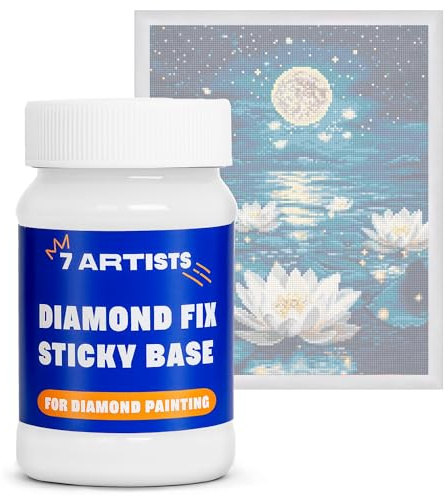 7 Artists Pegamento para Diamond Painting 100 ml – Sticky Base - Cola para Dibujos, Pintura de Diamantes Manualidades, Cuadros 5D, Mosaico de Diamantes | Diamond Painting Accesorios