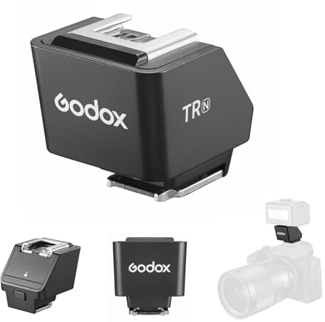 Godox TR-N TTL - Elevación de zapata de flash de 0 a 90°, ajuste de ángulo de 30 mm de altura, adaptador de zapata de flash compatible con Nikon iT20N, iT22N, iT30proN
