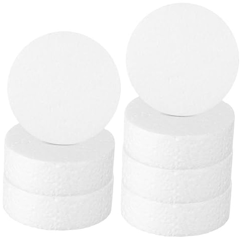SAFIGLE 7 piezas Discos de Espuma Cilíndricos Espuma Alta Densidad para Manualidades Modelado Decoración Fiestas Proyectos DIY