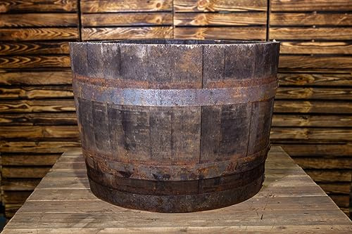 Oak Whisky Barrel Planter