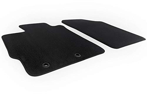 kh Teile Alfombrillas Yaris/Vitz XP13 Original GR Sport Calidad Accesorios Velours Auto alfombras 2er Set, negro
