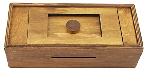 Holzpuzzleboxen mit versteckten Fächern Intelligente Denksportaufgaben für Erwachsene Geldkartenhalter Schwierige Spiele Holzpuzzlekoffer für geheime Überraschungsgeschenke
