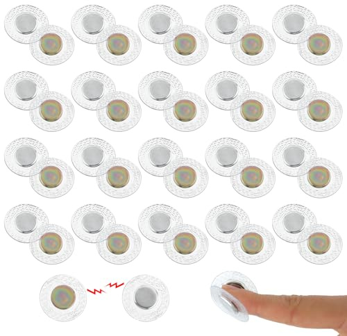 20 Pairs Magnetic Snap for Sewing, Invisible Sew in PVC Hidden Purse Closure Fastener Magnetic Snap Button for Crafting Handbag Clothing Bib, DIY Accessories Sewing Tools
