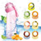 Luft-Wasserflasche, BPA-frei, 650 ml, Fruchtduft, Wasserflasche mit 5 Geschmacksrichtungen, auslaufsicher, Sport-Wasserbecher mit Strohhalm, Rosa
