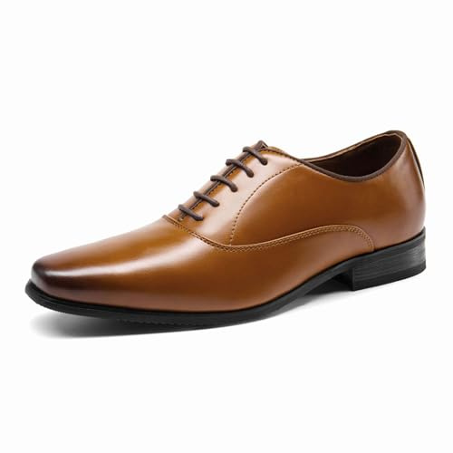 Bruno Marc Men's Lace Up Shoes,Size 8,Brown,BMUMOX2505