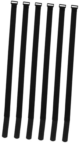 Happyyami 6pièces Sangles Réglables Fixation Parasol Jardin Ceintures Pratiques Résistantes pour Parasols Extérieurs Maintien Anti-Vent Facile à Utiliser Portable pour Jardin Plage Balcon