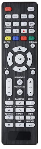 Mando a Distancia Universal para Samsung, LG, Sony, Panasonic, Toshiba, Philips, Hitachi, JVC, Hisense Smart TV con Retroiluminación