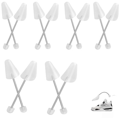 WENLISELL 6 Pairs Adjustable Plastic Shoe Tree, Shoe Stretchers Shoe Shaper