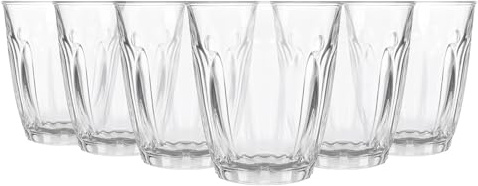 Argon Tableware Fluted Espresso Glasses Set of 6-100ml Ribbed Shot & Coffee Tumblers - Fluted Glassware for Espresso, Spirits & Tastings - Durable Soda Lime Glass