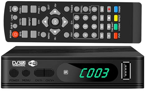 Tacdas USB Set Top Box DVB-T2 TV Tuner Satestrial Satellite TV Receiver Digital TV Decoder HEVC DVBT2 264 HD TV Boxs