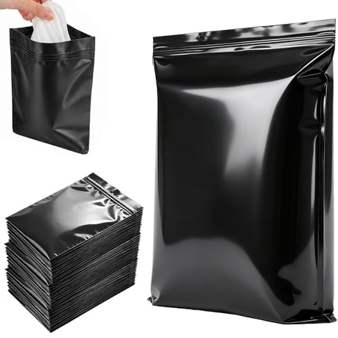 100 stycken hygienpåsar 20 x 30 cm, stomapåse bortskaffningspåse luktsäker | Läckagesäker tryckförslutning luktsäker insynsskydd avfallspåse för tamponger, blöjor, urinpåsar, kolostomiepåsar