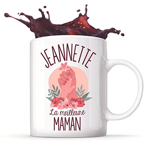 Planetee Mug Femme - Jeannette - La Meilleure Maman Tasse Humour idée cadeau