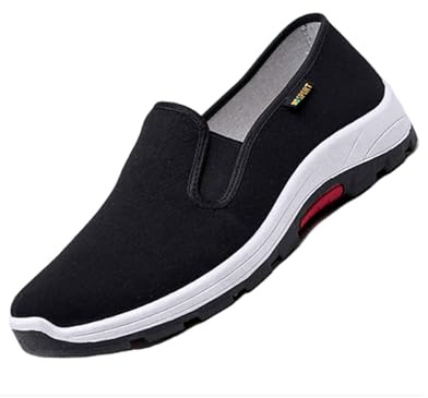 Yummsion Arti Marziali Tai Chi Scarpe,Kung Fu Tai Chi Scarpe Arti Marziali,Pantofole Stile Cinese,Scarpe Stoffa Unisex Old Beijing,Gomma Sole,praticare Arti Marziali Come Tai Chi,Qigong,Kung Fu