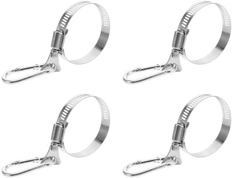 Pocoiau Resistente alla Corrosione Staffa per Asta Portabandiera Carichi Pesanti Costruzione in Acciaio Inossidabile Facile Installazione Serrata A Mano Morsetto Bandiera Resistente alla Corrosione