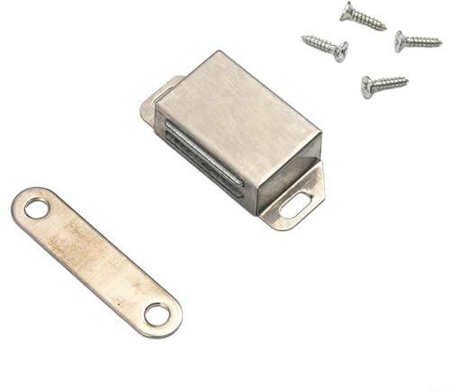 Startbuymore Imanes de cierre de puerta de acero inoxidable, paquete de 10 con fuerte fuerza de sujeción de 12 kg para varias puertas